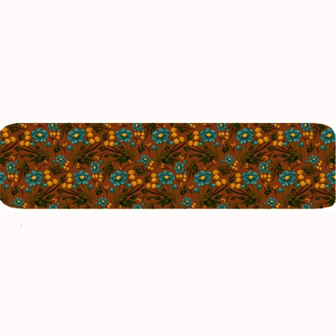 Blue Bloom Bouquet Large Bar Mat from ArtsNow.com 32 x8.5  Bar Mat