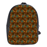 Blue Bloom Bouquet School Bag (Large)