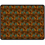 Blue Bloom Bouquet Fleece Blanket (Medium)