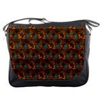 Blue Bloom Bouquet Messenger Bag