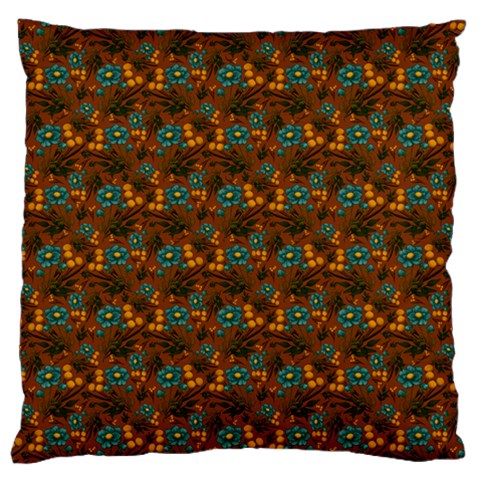 Blue Bloom Bouquet Large Cushion Case (One Side) from ArtsNow.com Front