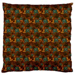 Blue Bloom Bouquet Large Cushion Case (One Side)