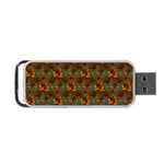 Blue Bloom Bouquet Portable USB Flash (One Side)