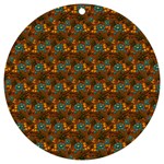 Blue Bloom Bouquet UV Print Acrylic Ornament Round