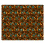 Blue Bloom Bouquet Premium Plush Fleece Blanket (Small)