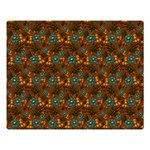 Blue Bloom Bouquet Premium Plush Fleece Blanket (Large)