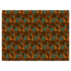 Blue Bloom Bouquet Two Sides Premium Plush Fleece Blanket (Baby Size) from ArtsNow.com 40 x30  Blanket Back