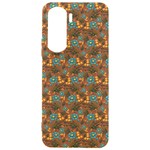 Blue Bloom Bouquet Samsung Galaxy S24 Plus 6.7 Inch Black TPU UV Case