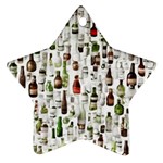 Bottle Chic Print Patterns Ornament (Star)