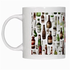 Bottle Chic Print Patterns White Mug from ArtsNow.com Left