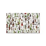 Bottle Chic Print Patterns Sticker (Rectangular)