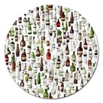 Bottle Chic Print Patterns Magnet 5  (Round)