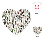 Bottle Chic Print Patterns Playing Cards Single Design (Heart)