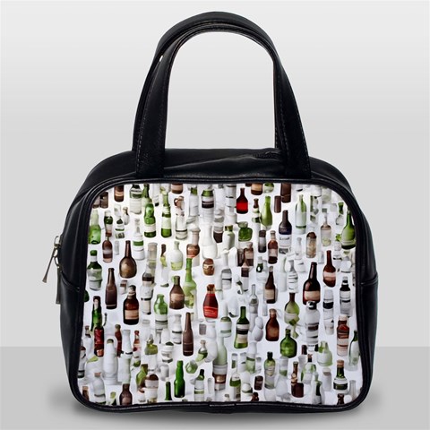 Bottle Chic Print Patterns Classic Handbag (One Side) from ArtsNow.com Front