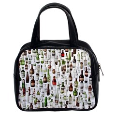 Bottle Chic Print Patterns Classic Handbag (Two Sides) from ArtsNow.com Front