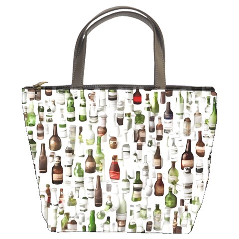 Bottle Chic Print Patterns Bucket Bag from ArtsNow.com Front