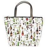 Bottle Chic Print Patterns Bucket Bag