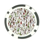 Bottle Chic Print Patterns Poker Chip Card Guard (10 pack)