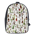 Bottle Chic Print Patterns School Bag (Large)