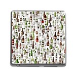 Bottle Chic Print Patterns Memory Card Reader (Square 5 Slot)