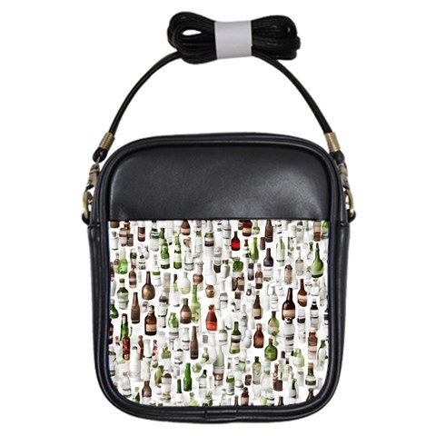 Bottle Chic Print Patterns Girls Sling Bag from ArtsNow.com Front