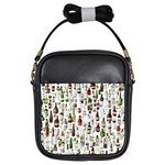 Bottle Chic Print Patterns Girls Sling Bag