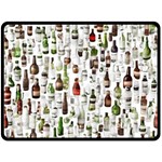 Bottle Chic Print Patterns Fleece Blanket (Large)