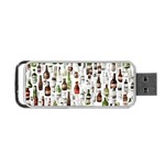 Bottle Chic Print Patterns Portable USB Flash (Two Sides)