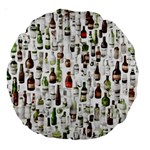 Bottle Chic Print Patterns Large 18  Premium Round Cushions