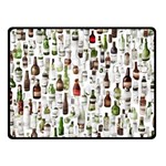 Bottle Chic Print Patterns Two Sides Fleece Blanket (Small)