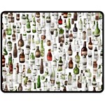 Bottle Chic Print Patterns Two Sides Fleece Blanket (Medium)