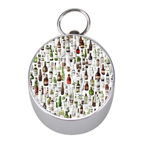 Bottle Chic Print Patterns Mini Silver Compasses from ArtsNow.com Front