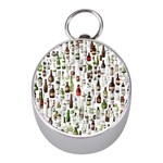 Bottle Chic Print Patterns Mini Silver Compasses