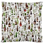 Bottle Chic Print Patterns Large Premium Plush Fleece Cushion Case (Two Sides)