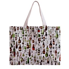 Bottle Chic Print Patterns Zipper Mini Tote Bag from ArtsNow.com Front