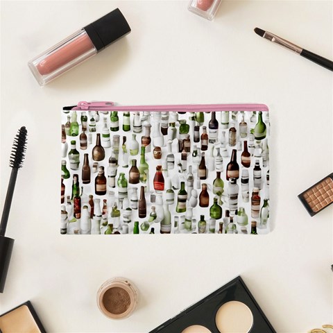 Bottle Chic Print Patterns Cosmetic Bag (XS) from ArtsNow.com Front