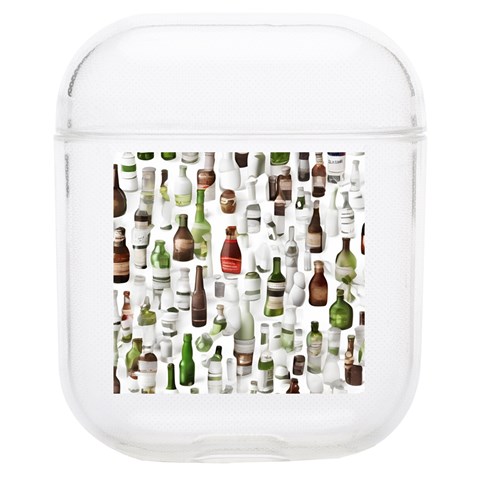 Bottle Chic Print Patterns Soft TPU AirPods 1/2 Case from ArtsNow.com Front