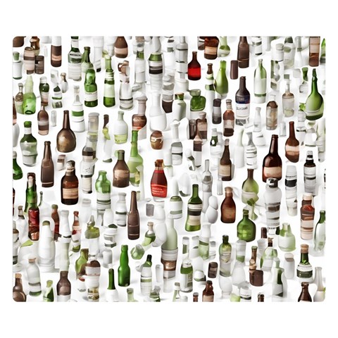 Bottle Chic Print Patterns Premium Plush Fleece Blanket (Small) from ArtsNow.com 50 x40  Blanket Front