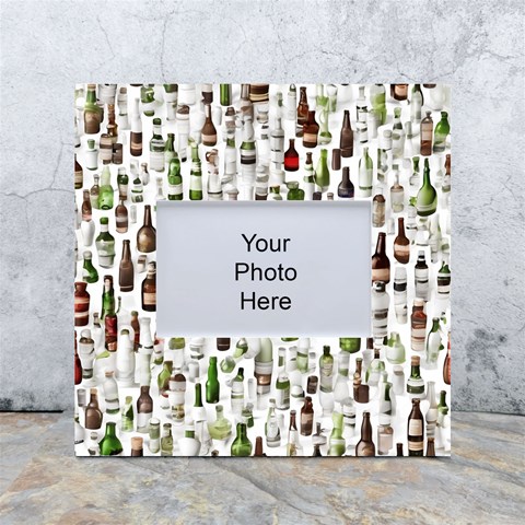 Bottle Chic Print Patterns White Box Photo Frame 4  x 6  from ArtsNow.com Front