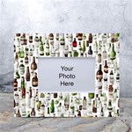 Bottle Chic Print Patterns White Tabletop Photo Frame 4 x6 