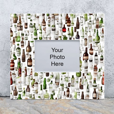 Bottle Chic Print Patterns White Wall Photo Frame 5  x 7  from ArtsNow.com Front