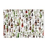 Bottle Chic Print Patterns Crystal Sticker (A4)