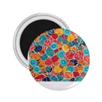 floral and leaves pattern 2.25  Magnets