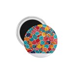 floral and leaves pattern 1.75  Magnets