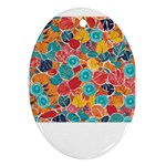 floral and leaves pattern Ornament (Oval)