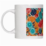 floral and leaves pattern White Mug