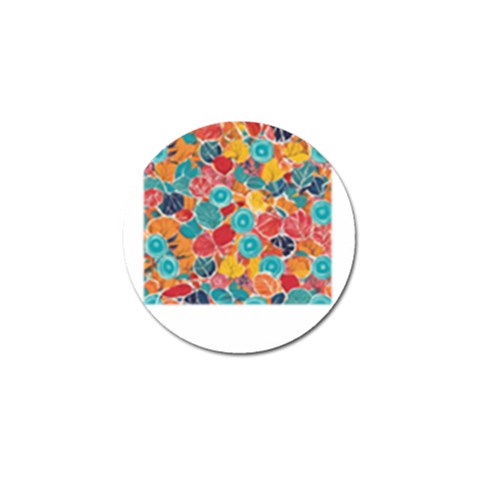 floral and leaves pattern Golf Ball Marker (4 pack) from ArtsNow.com Front