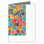 floral and leaves pattern Greeting Card