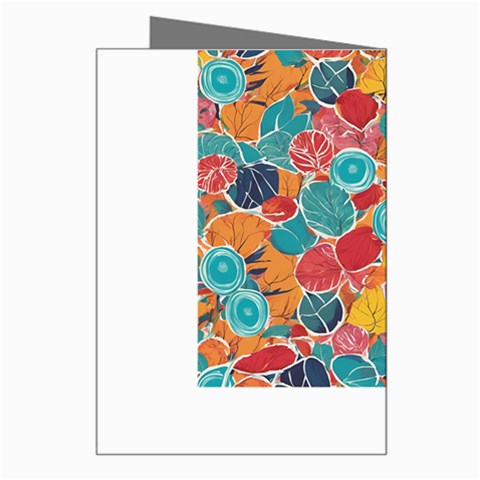 floral and leaves pattern Greeting Card from ArtsNow.com Right