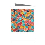 floral and leaves pattern Mini Greeting Cards (Pkg of 8)